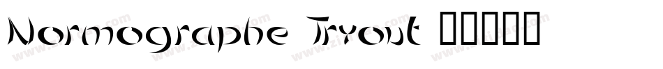 Normographe Tryout字体转换